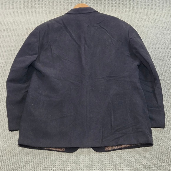 Ralph Lauren Blazer Mens 42R Black Sport Coat Paisley Lined Corduroy - Picture 3 of 7